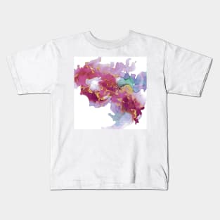 Colorful fantasy. Abstract alcohol ink art print Kids T-Shirt